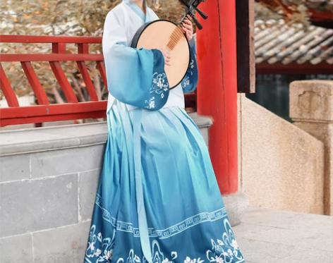 如梦霓裳汉服女装襦裙交领惜春令花朵印花衫裙...