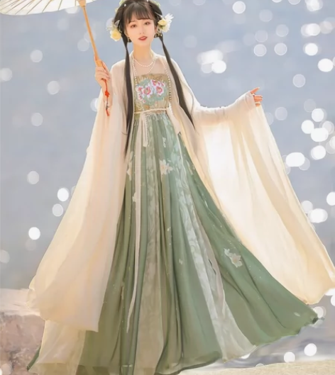 茗月宣【春有约】唐制诃子裙汉服 S码 4....