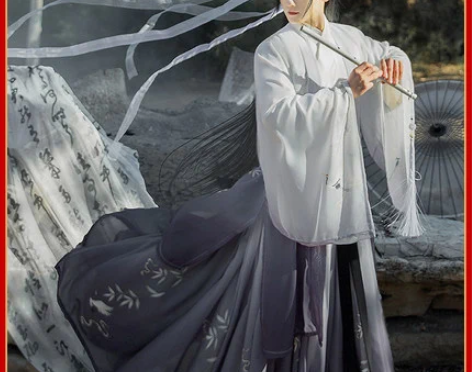 汉服男正品原创中国风汉服女侠客古装交领齐腰...