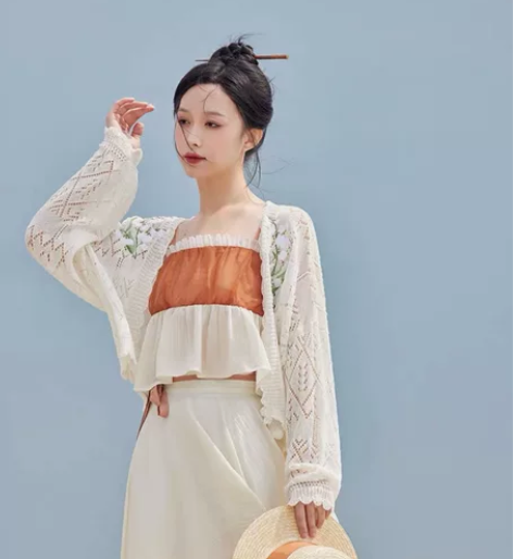 七月夕原创汉服 风入铃 只有吊带和半裙！（...