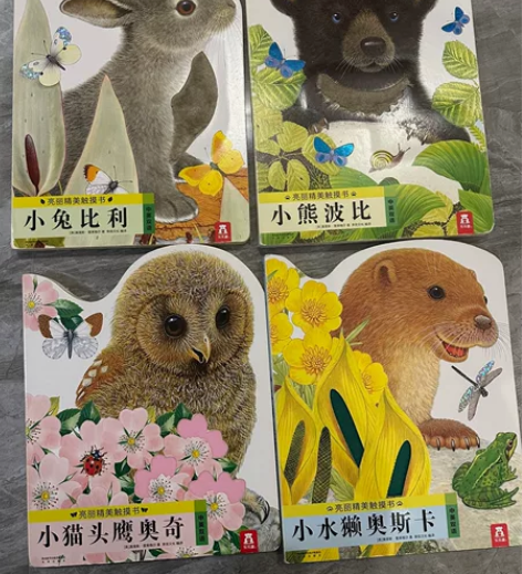 亮丽精美触摸书系列（全4册，中英文版本）小...