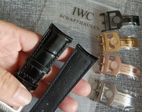 万国葡七表带真皮弧形接口表带葡七弧口专用表...