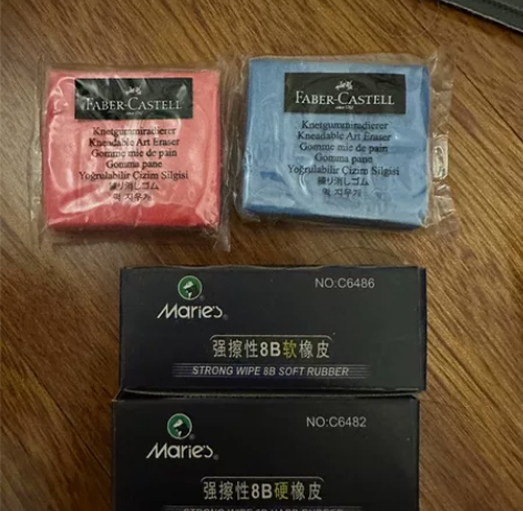 全新:两个德国辉柏嘉可塑橡皮/8B硬橡皮/...