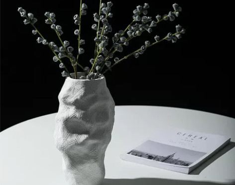 创意不规则花瓶摆件样板间客厅玄关软装饰品