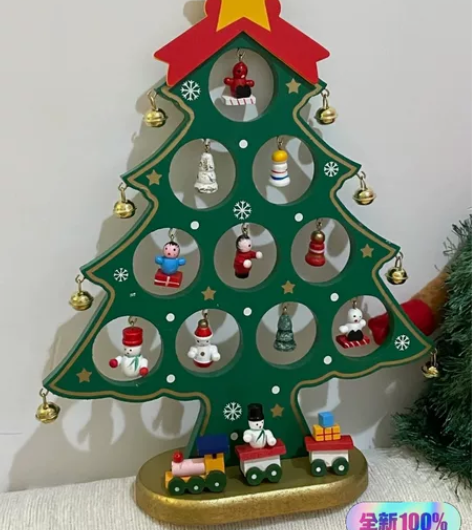 急出20个摆件圣诞节礼物木质装饰品桌面摆件...