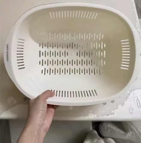 【炊大皇沥水篮】炊大皇沥水篮洗菜盆双层加厚...