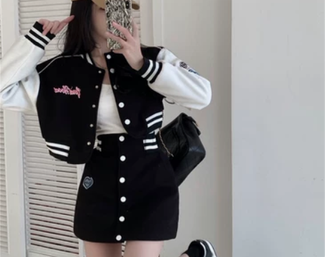 小个子套装裙女2022年春季新款时尚气质棒...