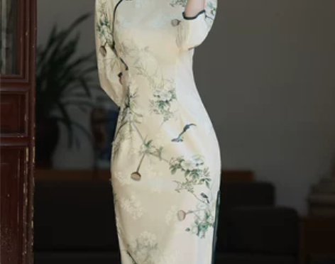 自己穿的！可以砍价！秋季旗袍少女改良连衣裙...