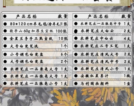 三宝云国画工具套装写意山水花鸟水墨勾线笔工...