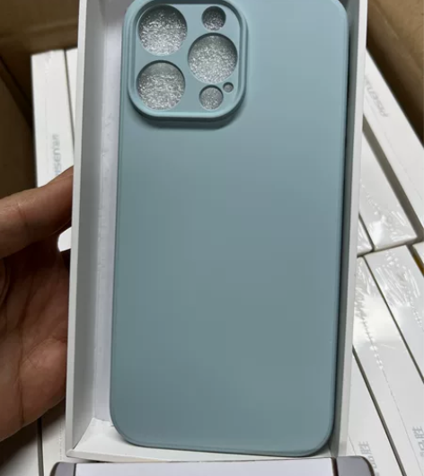 品胜苹果手机壳，直边柔性硅胶壳，颜色：远峰...