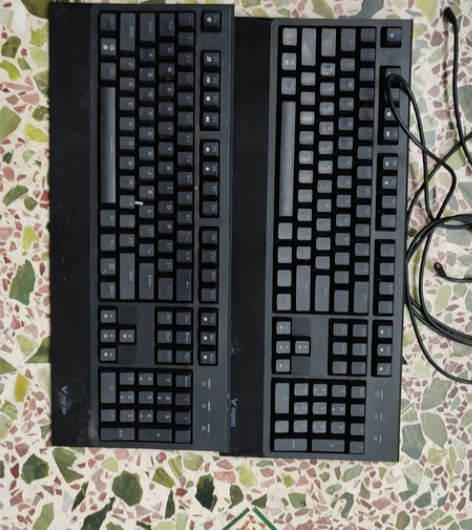 雷柏V730L键盘剪线，送剪出来的线去接，...