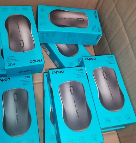 全新雷柏1620无线鼠标 全新未拆封，黑色...