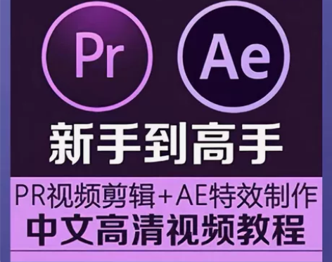 pr视频剪辑+AE特效制作零基础小白到精通...
