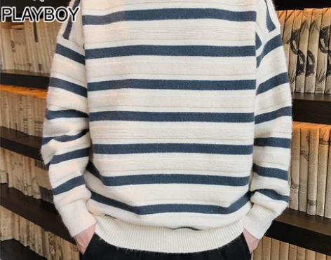 花花公子毛衣男士秋冬季厚款宽松2021新款...