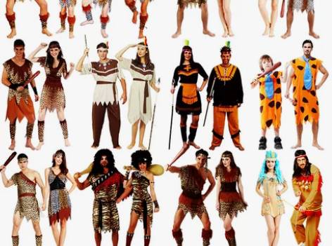 【年货价】万圣节服装土著原始人cospla...