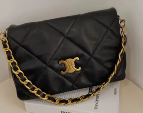 ?凯旋门单肩包包女士2023新款腋下链条包...