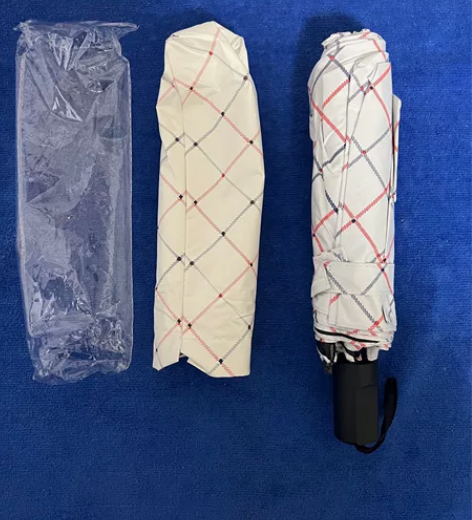 黑胶便携三折叠晴雨伞手动遮阳伞防晒太阳伞学...