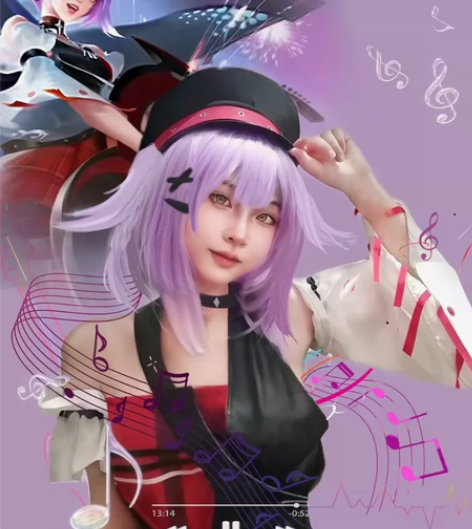 小乔音你心动大全套无鞋 瑕疵：无手套，项链...