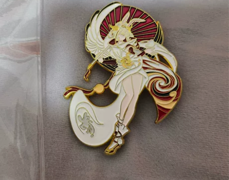 出无瑕祈雪灵祝异形徽章，送pvc自封袋，标...