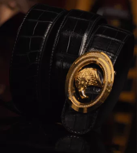 尼罗鳄进口A级鳄鱼皮带肚皮腰带男士整皮开料...