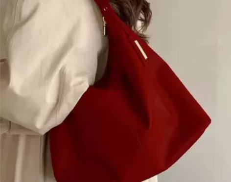 红色新娘包结婚包女托特包2023新款今年流...