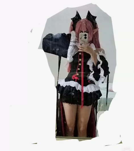 克鲁鲁c服有点小瑕疵，只穿过一次，已经洗过...