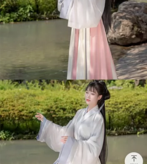 ?女装原创汉服晋制交领三件套齐腰一片式齐腰...