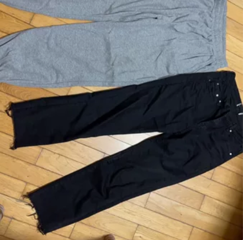 灰裤子 束脚裤 运动裤 黑色牛仔裤 清衣柜...