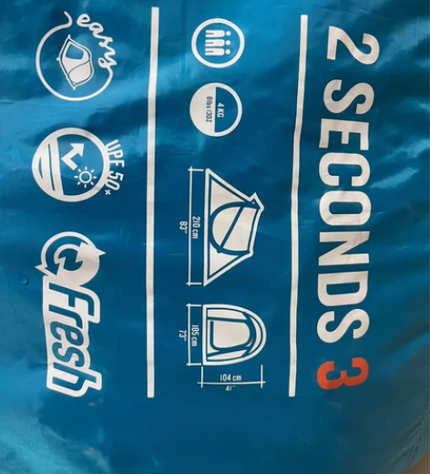 迪卡侬速开帐篷，打开和收纳都很快，内部尺寸...