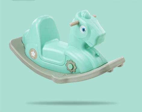可优比儿童摇马锻炼宝宝平衡力塑料摇摇马玩具...