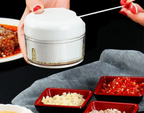 捣蒜泥神器手拉式蒜泥大蒜捣碎器手动蒜蓉小搅...