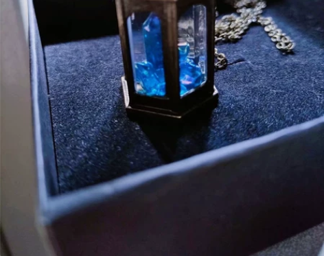 【梦境系列】蓝色梦境项链手作 阳光下闪闪发...