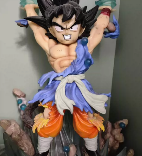 忍痛割爱:龙珠超大手办 底座和元气弹都可亮...