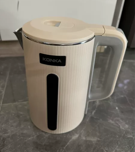 全新康佳电热水壶 家用电热水壶自动断电 银...