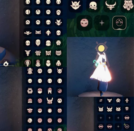 ios光遇 全季节鹿头大伞单抽白TGC白鸟...