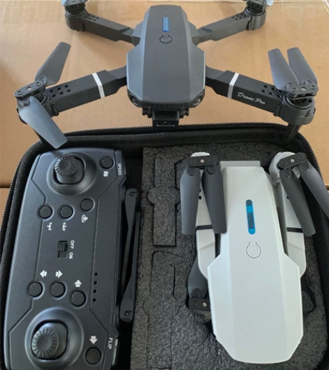 表演公司处理几台e88无人机航拍高清折叠四...