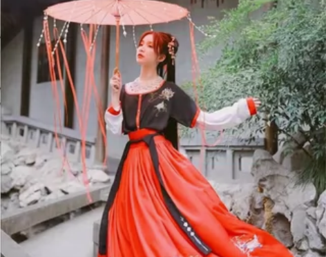 ?慕夕情裳原创汉服 国色天香 绝版汉服 尺...