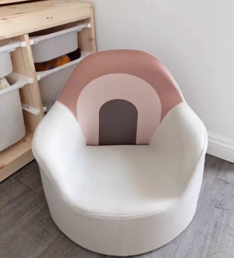 贝易彩虹沙发儿童椅子宝宝凳坐凳可爱懒人1-...