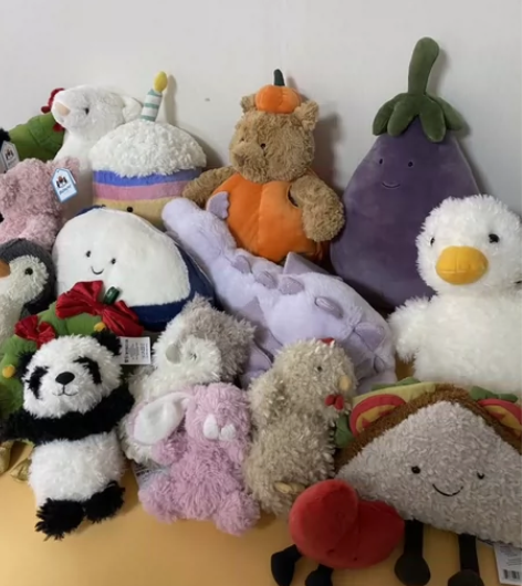 英国玩偶JELLYCAT花生企鹅粉红猪茄总...