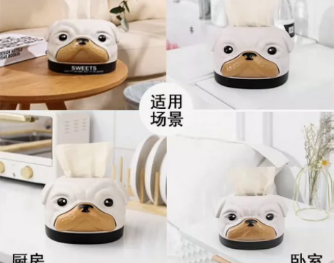 [全新包邮]卡通纸巾盒，创意家用餐巾纸抽纸...