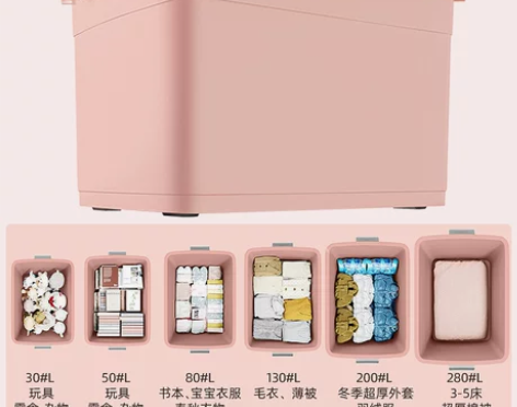 佳帮手加厚特大号收纳箱塑料衣服储物盒衣物大...