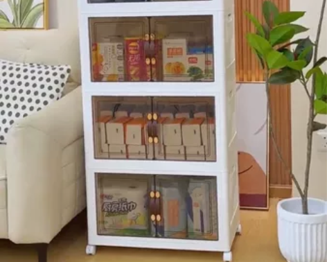 【清库处理】收纳柜可折叠透明收纳箱双开门收...