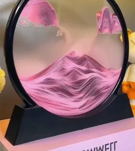 包邮处理库存创意沙漏摆件轻奢流沙解压画电视...