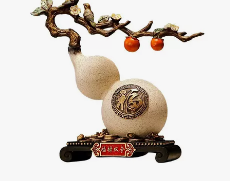 客厅招财葫芦摆件新中式玄关电视柜酒柜家居装...
