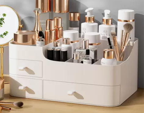 桌面化妆品收纳盒 护肤品化妆品收纳盒梳妆台...