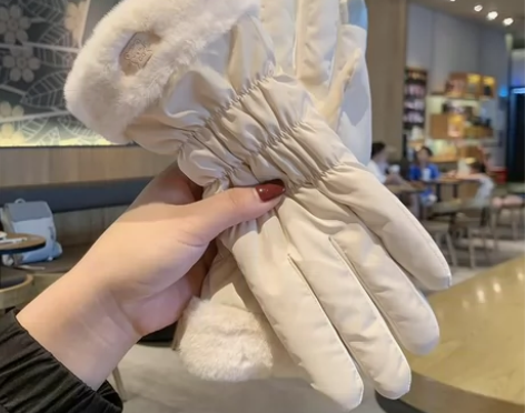 手套冬季女士滑雪外出保暖韩版可爱触屏骑行电...