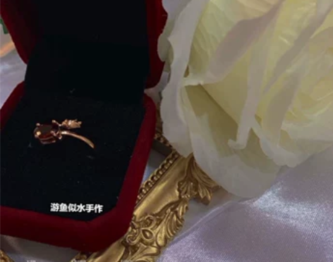恋与制作人李泽言衍生同人周边 玫瑰戒指 官...
