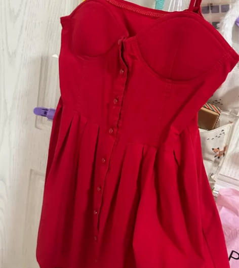 欧美女装绑绳复古高腰显瘦修身A字裙绑带抹胸...