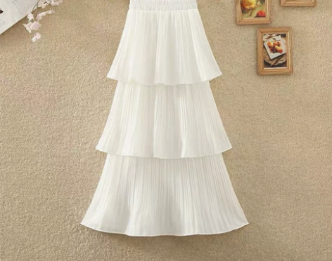 清衣柜白色蛋糕裙多层蛋糕裙半身裙女春夏新款...
