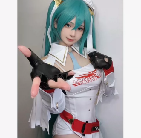 【全新现货】初音未来cos服初音赛车202...